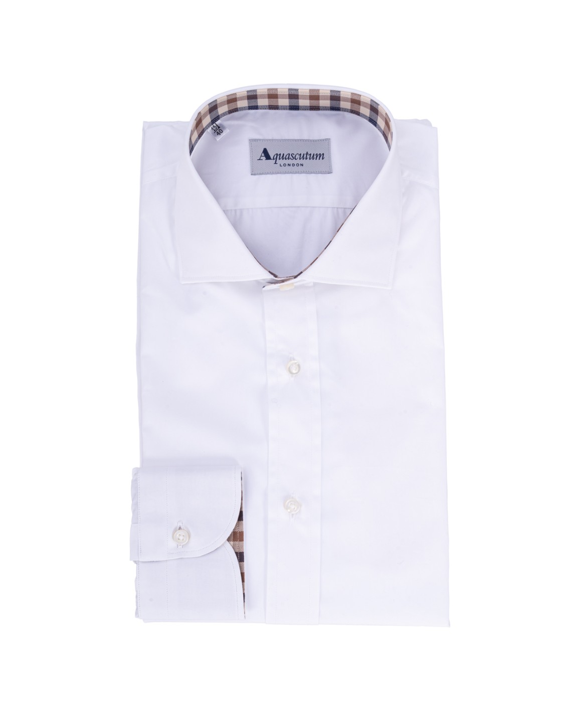 shop AQUASCUTUM Saldi Camicia: Aquascutum camicia in cotone.
Maniche lunghe.
Collo francese.
Regular fit.
Interno collo a quadri.
Composizione: 100% cotone.
Made in Italy.. SHIRT LA06-00 number 6089139